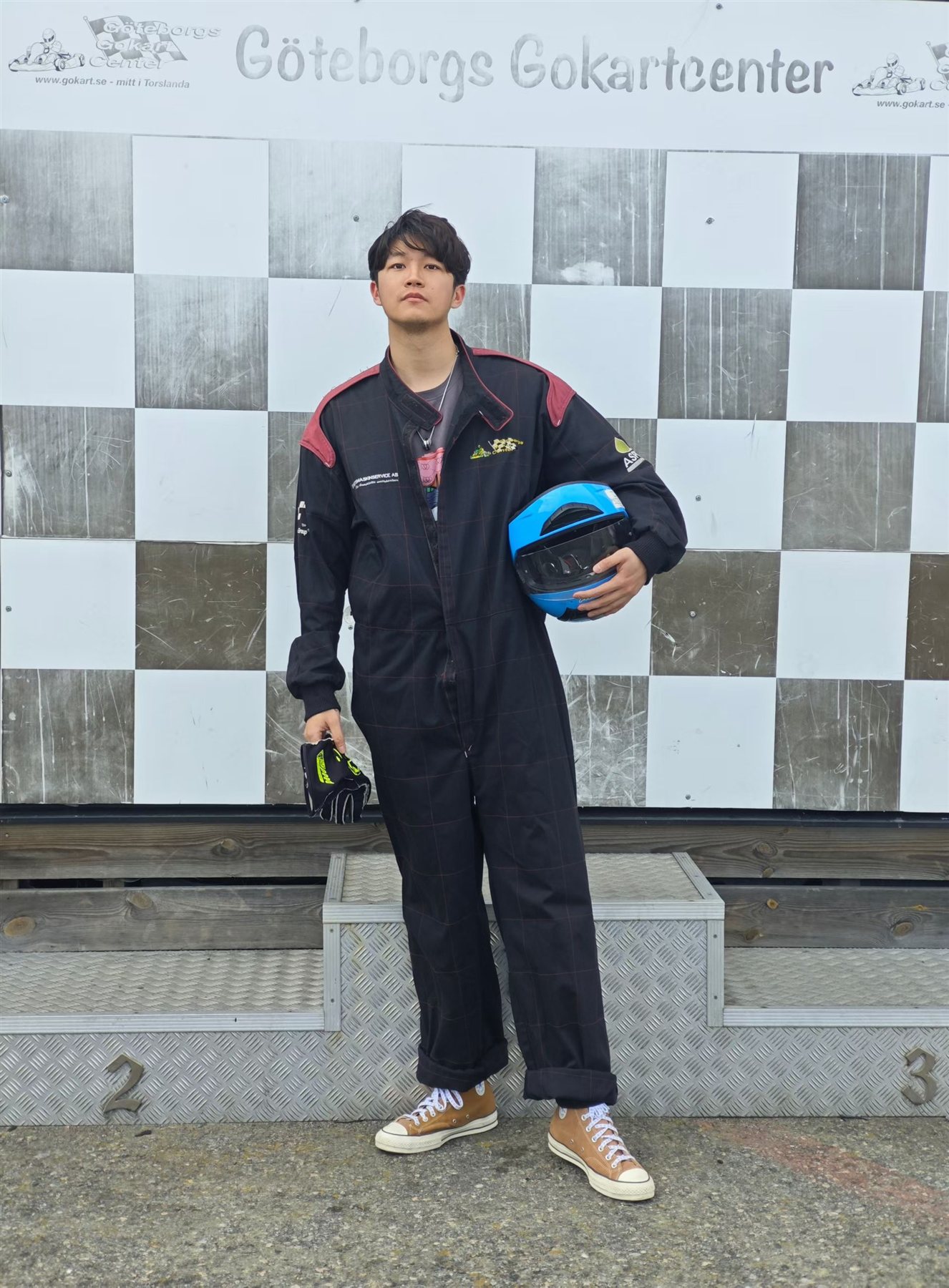 Siyuan in go-kart gear